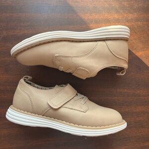 Cat & Jack Toddler Tan Loafers with Velcro Strap